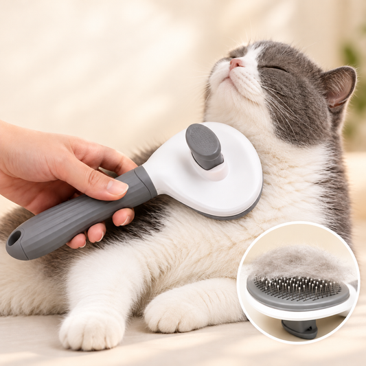Selbstreinigende Fellbürste für Hunde & Katzen