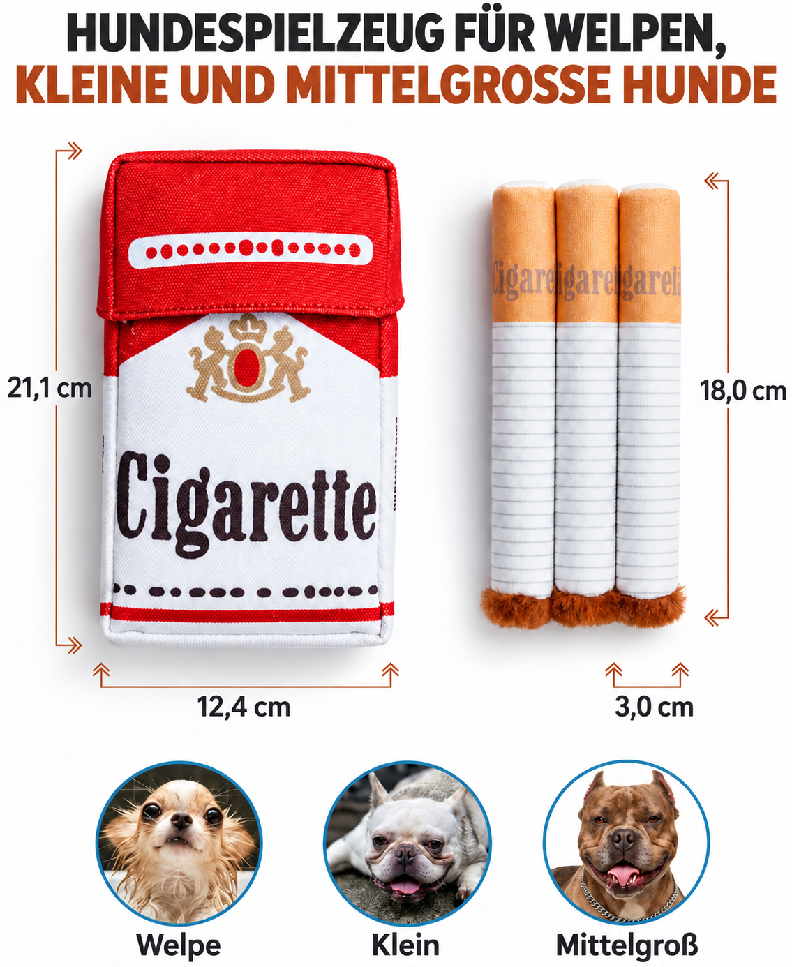 Zigaretten Kauspielzeug für Hund